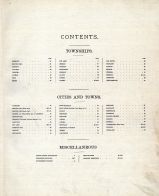 Table of Contents, Dodge County 1890